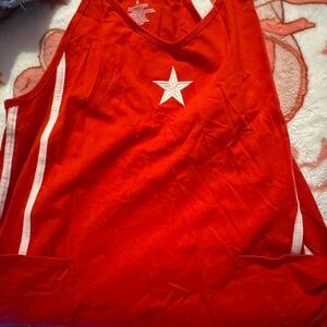 Red athletic dress with Star Design